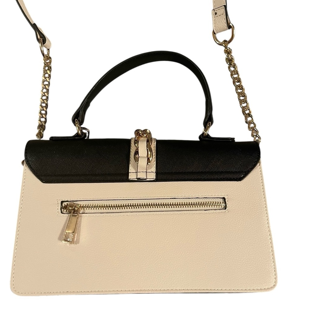 Aldo Colorblock Crossbody Bag in Black and Cream - Picture 3 of 5